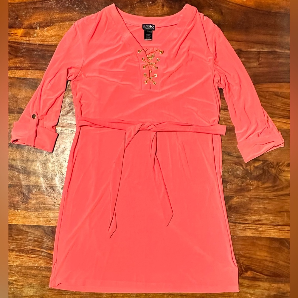 Coral dress